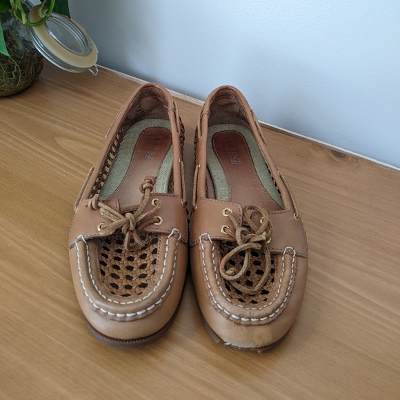 Sperry Women's Audrey Cane Woven Slip-On Boat Shoe - Picture 5 of 6